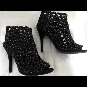Zigi Soho Open Toe Embellished Ankle Booties